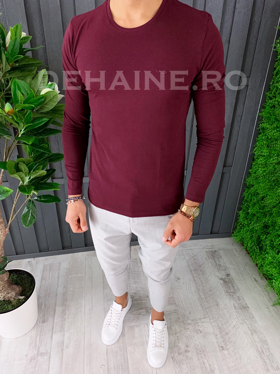 Bluza barbati slim fit grena zr a6717 o1-3